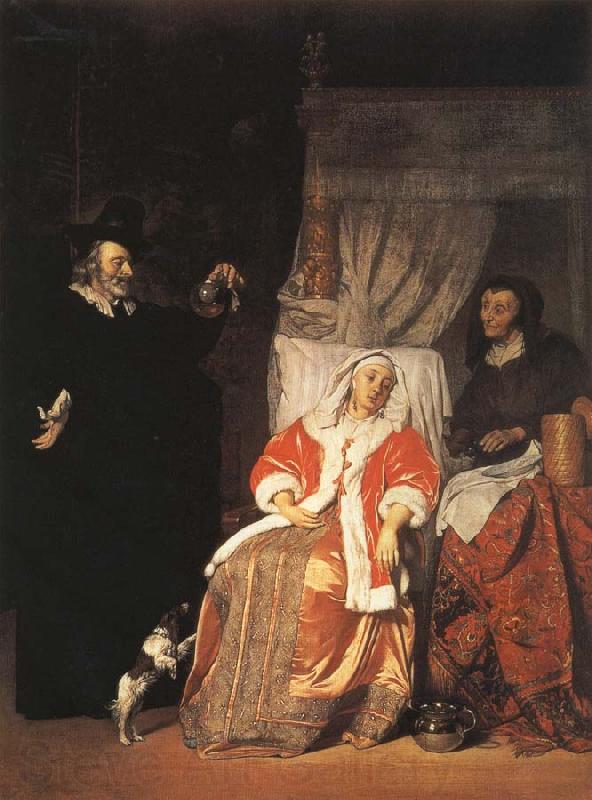 Gabriel Metsu Visit of the Physician Norge oil painting art